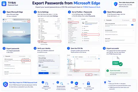 Microsoft Edge import guide